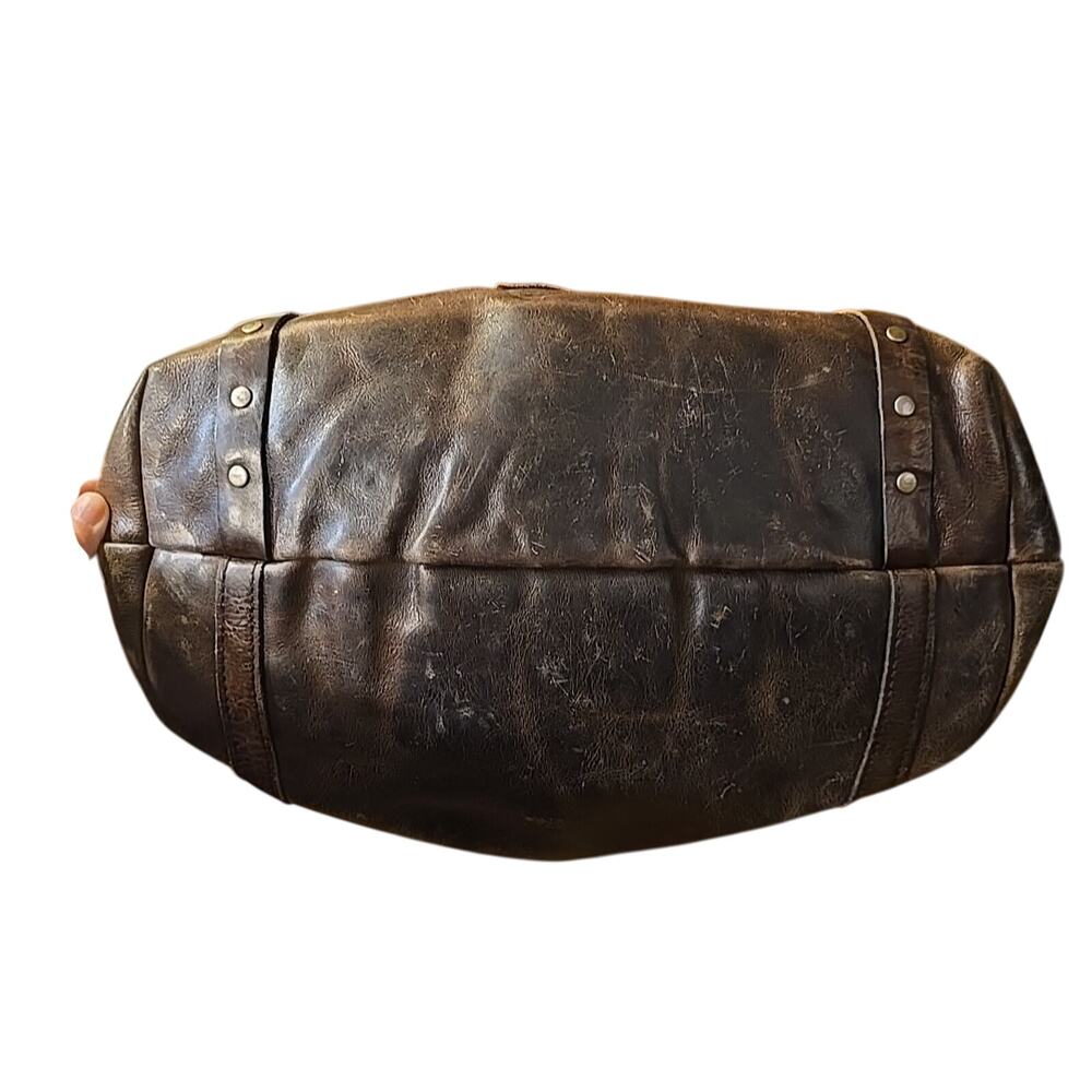 Patricia Nash Benvenuto Brown Leather Distressed Womens Tote Shoulder Bag Purse - Picture 4 of 14